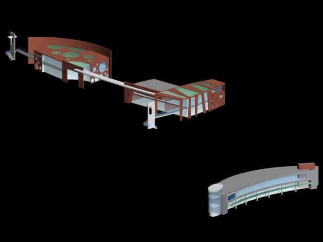urban planning - commercial buildings 157 3D Model .c4d .max .obj .3ds .fbx .stl .blend 