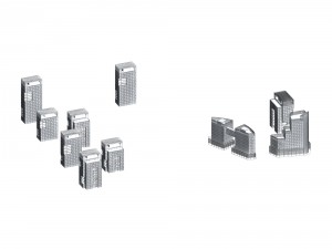 urban planning - commercial buildings 162 Model 3D