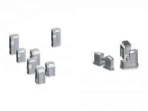 urban planning - commercial buildings 162 3D Model