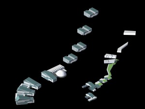 urban planning - commercial buildings 167 3D Model