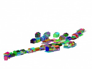urban planning - commercial buildings 168 3D 模型
