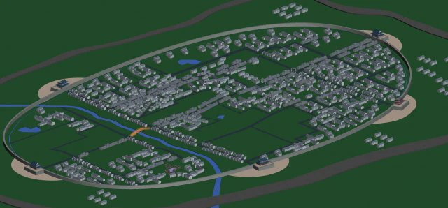 urban planning - commercial buildings 173 3D Model .c4d .max .obj .3ds .fbx .stl .blend 