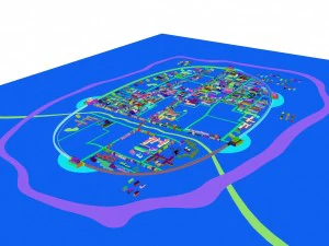 urban planning - commercial buildings 173 3D Model