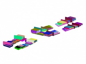 urban planning - commercial buildings 175 3D Модель