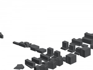 urban planning - commercial buildings 176 3Dモデル