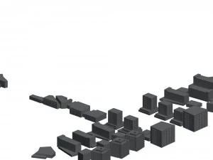 urban planning - commercial buildings 176 3D Model