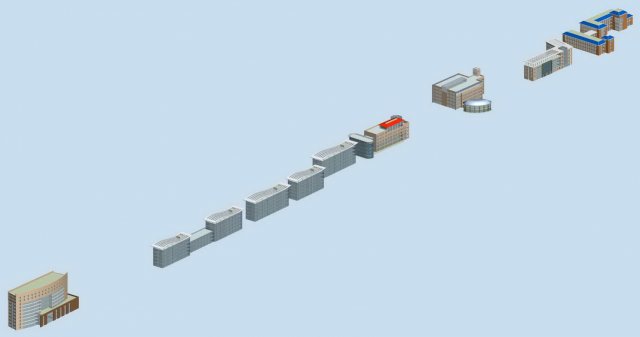 urban planning - commercial buildings 177 3Dモデル .c4d .max .obj .3ds .fbx .stl .blend 