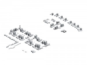 urban planning - commercial buildings 179 Modèle 3D