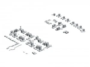 urban planning - commercial buildings 179 3D Model