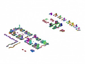 urban planning - commercial buildings 179 Modèle 3D