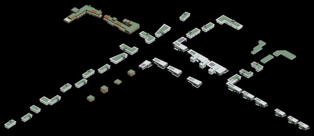 urban planning - commercial buildings 180 Modèle 3D .c4d .max .obj .3ds .fbx .stl .blend 