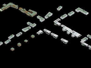 urban planning - commercial buildings 180 3D Model