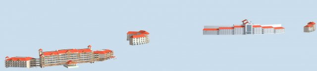 urban planning - commercial buildings 181 Model 3D .c4d .max .obj .3ds .fbx .stl .blend 