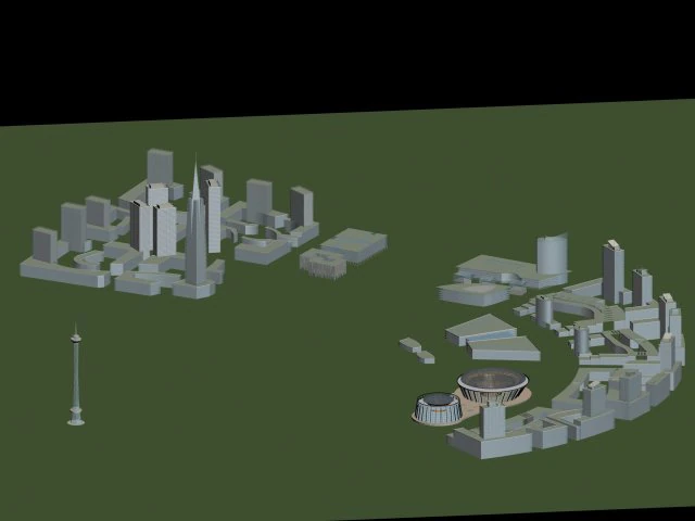 urban planning - commercial buildings 182 3D Model .c4d .max .obj .3ds .fbx .stl .blend 