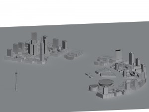 urban planning - commercial buildings 182 3D Model