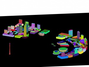 urban planning - commercial buildings 182 3D Model