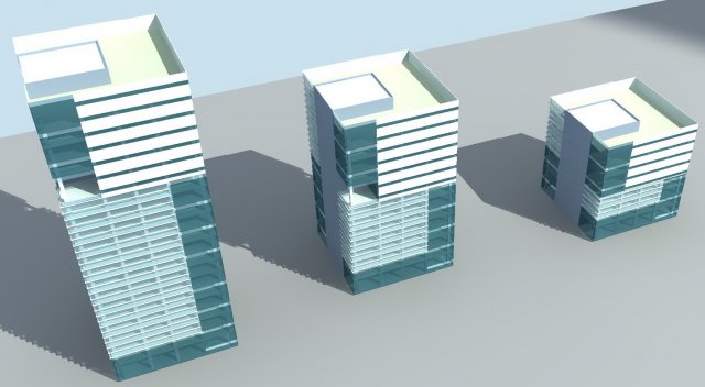urban planning - commercial buildings 183 3D 模型 .c4d .max .obj .3ds .fbx .stl .blend 