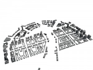 urban planning - commercial buildings 184 Model 3D