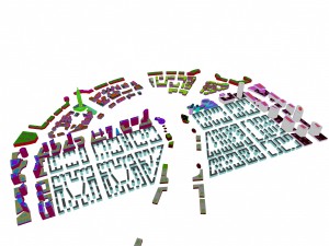 urban planning - commercial buildings 184 Model 3D