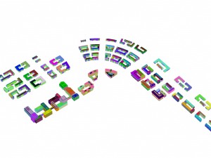 urban planning - commercial buildings 189 Modello 3D