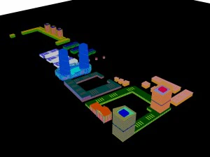 urban planning - commercial buildings 190 3D Model