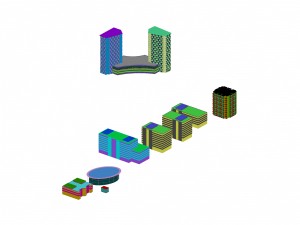 urban planning - commercial buildings 193 3D 모델