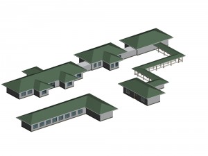 urban planning - commercial buildings 196 3D-Modell