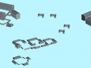 urban planning - commercial buildings 197 3D Model