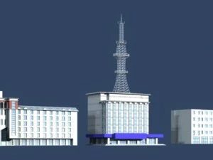 urban planning - commercial buildings 198 3D Model