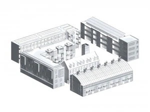 urban planning - commercial buildings 201 3D Model