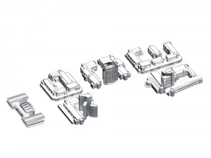 urban planning - commercial buildings 205 3Dモデル