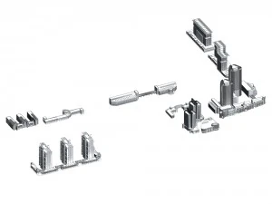 urban planning - commercial buildings 206 3D Model