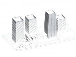 urban planning - commercial buildings 208 Modelo 3D