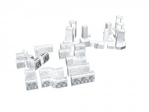 urban planning - commercial buildings 210 3D Model