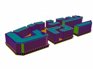 urban planning - commercial buildings 212 3D 모델