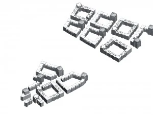 urban planning - commercial buildings 214 3D Model