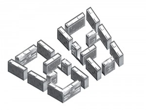 urban planning - commercial buildings 215 Modèle 3D