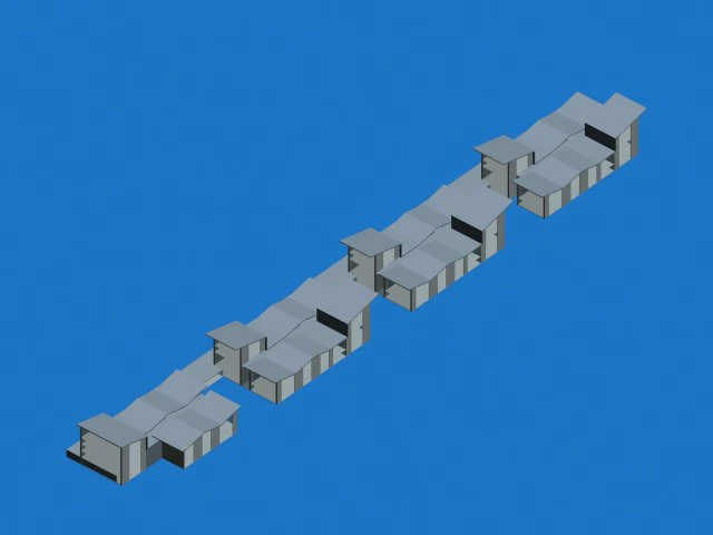 urban planning - commercial buildings 216 3D Model .c4d .max .obj .3ds .fbx .stl .blend 