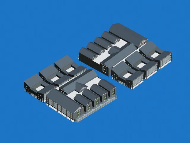 urban planning - commercial buildings 217 3D Model .c4d .max .obj .3ds .fbx .stl .blend 
