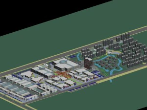 都市計画 - 商業ビル 220 3Dモデル