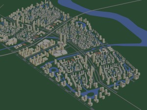 urban planning - commercial buildings 222 Modelo 3D