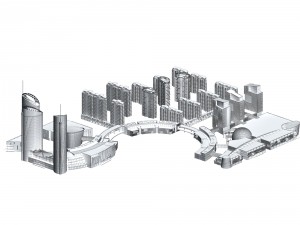 urban planning - commercial buildings 227 Modèle 3D