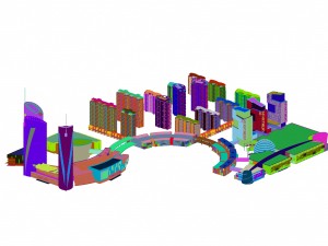 urban planning - commercial buildings 227 Modèle 3D