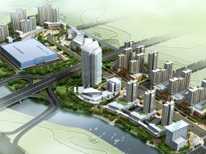 urban planning - business building 230 Modelo 3D