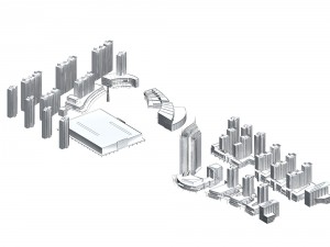 urban planning - business building 230 Modèle 3D