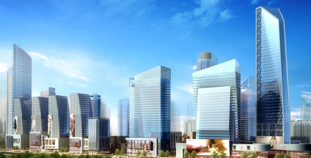 urban planning - commercial buildings 229 Modelo 3D .c4d .max .obj .3ds .fbx .stl .blend 