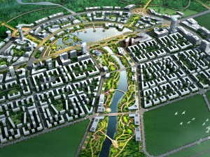 urban planning - 234 commercial buildings 3D Model