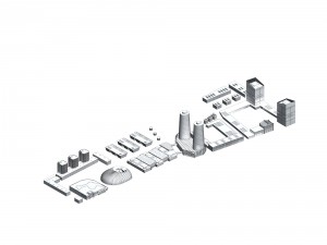 urban planning - commercial building 235 3D मॉडल