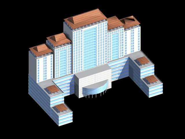 urban planning - commercial buildings 232 3D Model .c4d .max .obj .3ds .fbx .stl .blend 