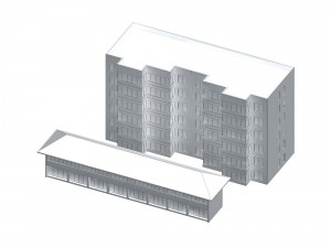 urban planning - commercial buildings 233 3D-Modell